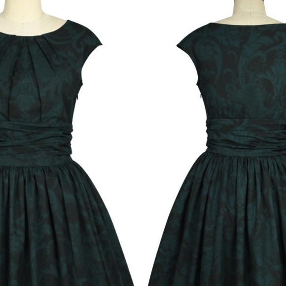 Old Hollywood Plus Size Pin Up Swing Dance Dress - Picture 3 of 5